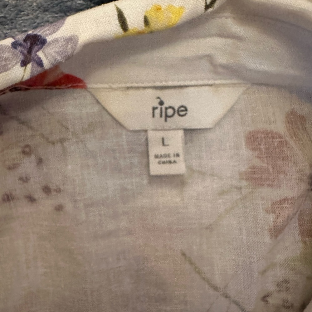 Ripe White Floral Maternity Dress - Picture 8 of 9